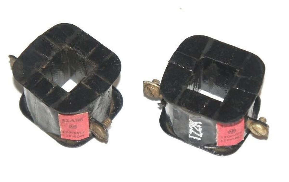 Used LOT OF 2 ALLEN BRADLEY 32A86 COILS 110-120 V, 50/60 HZ