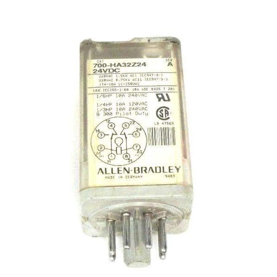 Used LOT OF 2 ALLEN BRADLEY 700-HA32Z24 RELAYS SER. A, 24VDC, 700HA32Z24