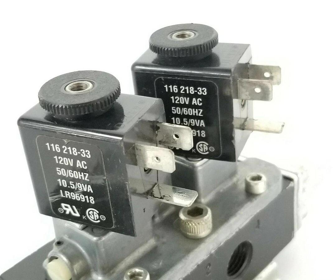 Used ARO INGERSOLL RAND E312SD-120-A VALVE E SERIES 116-218-33 COILS 120V AC