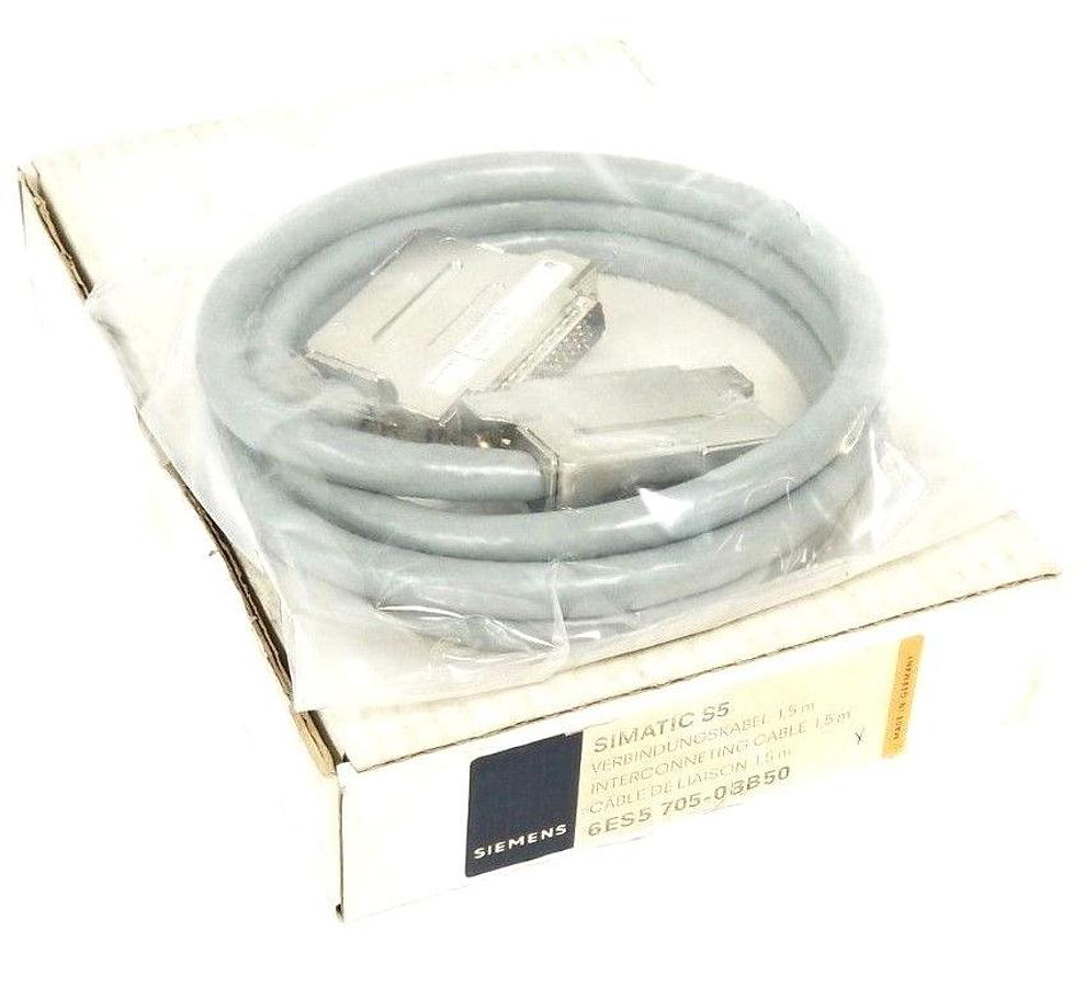 Used NIB SIEMENS 6ES5 705-0BB50 INTERCONNECTING CABLE 1.5M 6ES57050BB50