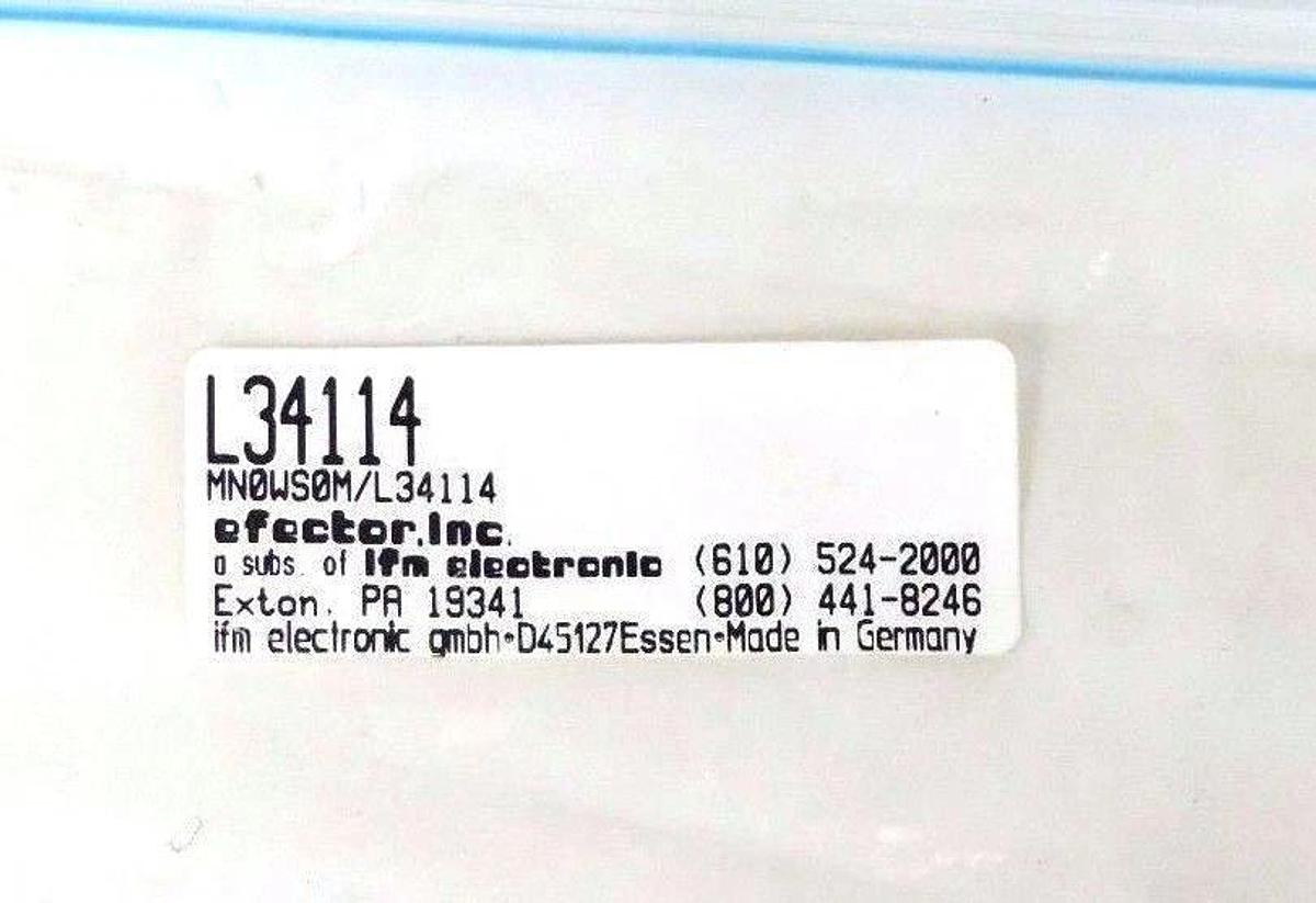 3 NIB EFECTOR LUMBERG L34114 CONNECTORS 7/8'', RSC 30/13,5, MN0WS0M
