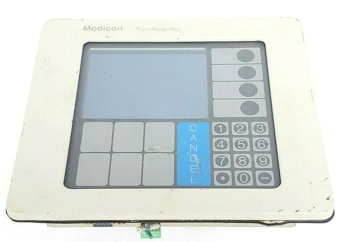 Used SCHNEIDER AUTOMATION MODICON PANELMATE PLUS 1000, MM-PM10300C, 92-01685-00