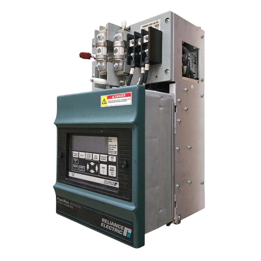 Used RELIANCE ELECTRIC 30FR2042 FlexPak 3000 REGEN DC DRIVE 30HP 230VAC/94A USPI