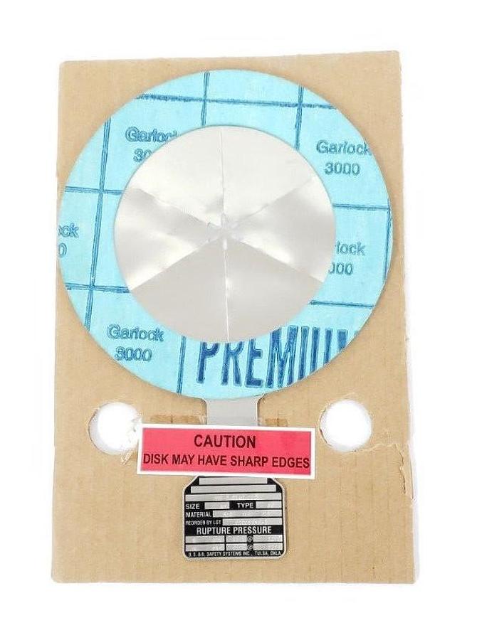 Used NEW BS&B QB-0-0146-000 'D' TYPE RUPTURE DISK, 4", TYPE AV, 316 TEF 316, 2953279