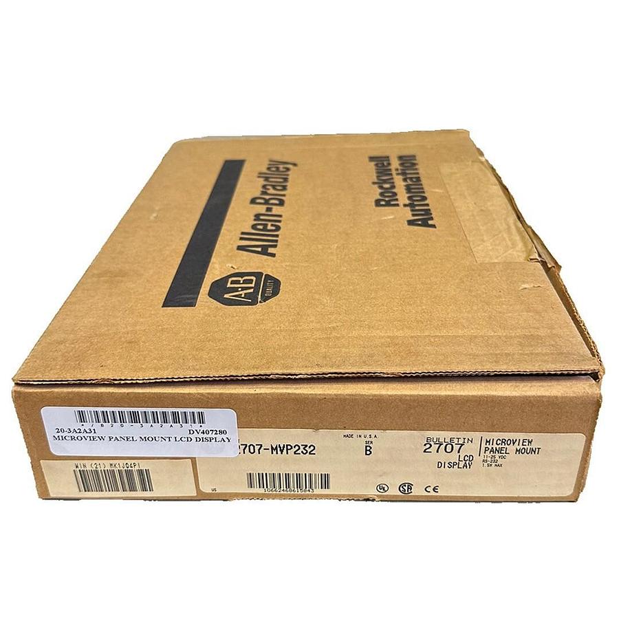 Used NEW ALLEN BRADLEY 2707-MVP232 /B MicroView PANEL MOUNT LCD DISPLAY 2707MVP232