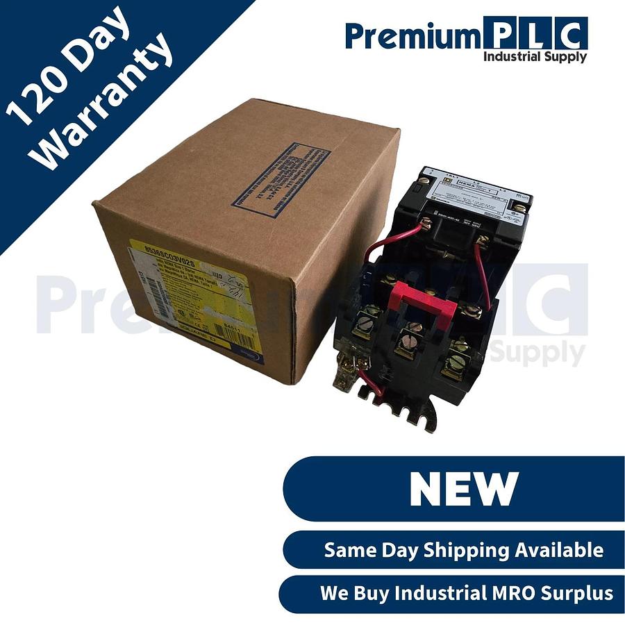 NEW SQUARE D 8536SCO3V02S /A MAGNETIC NEMA SIZE 1 STARTER 110/120V COIL 785901845119