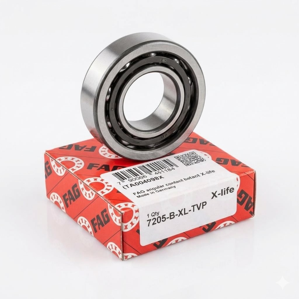 Used FAG 7205-B-XL-TVP X-life Angular Contact Ball Bearing 25x52x15mm Germany NIB