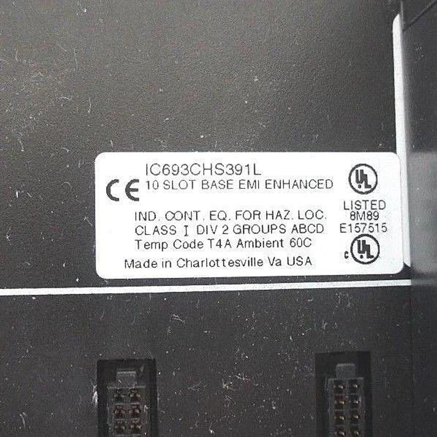 Used GE FANUC IC693CHS391L 10 SLOT RACK W/ IC693PWR321Y IC693MDL753F IC693MDL752E ECT