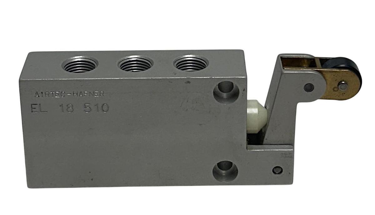 Used AIRTEC HAFNER EL 18 510 / EL18510 SERIES E-18 STEM OPERATED 5/2-WAY VALVE NSNP