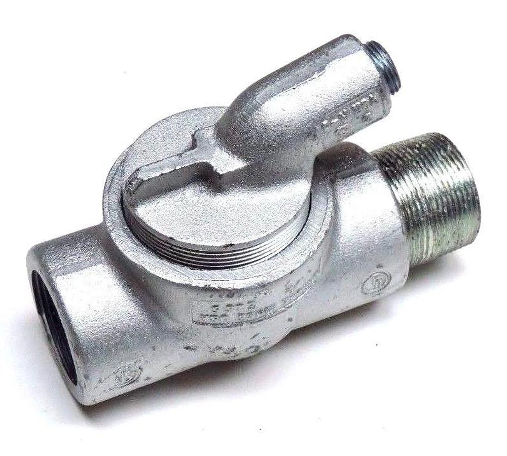 NIB CROUSE HINDS EZS56 CONDULET MALE & FEMALE HUB SEALING FITTING 1-1/2"