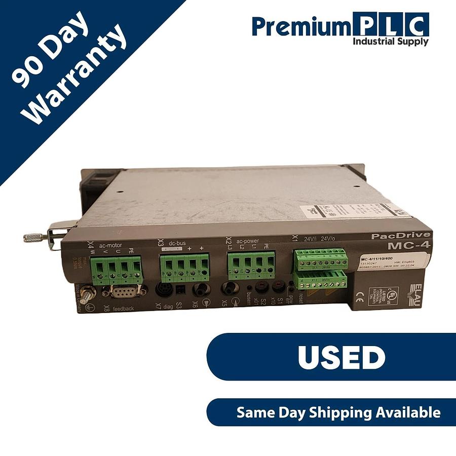 Used SCHNEIDER ELECTRIC ELAU PacDrive MC-4/11/10/400 SERVO AMPLIFIER MC-4 13130247
