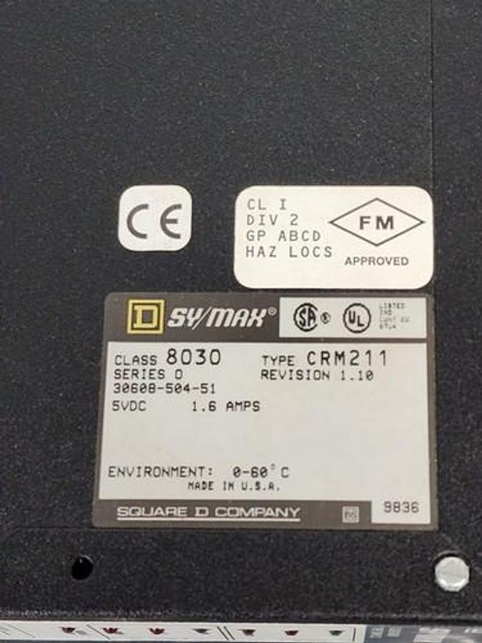 Used SYMAX 8030-CRM-211 LOCAL INTERFACE MODULE W/4096 REGISTERS 8030CRM211