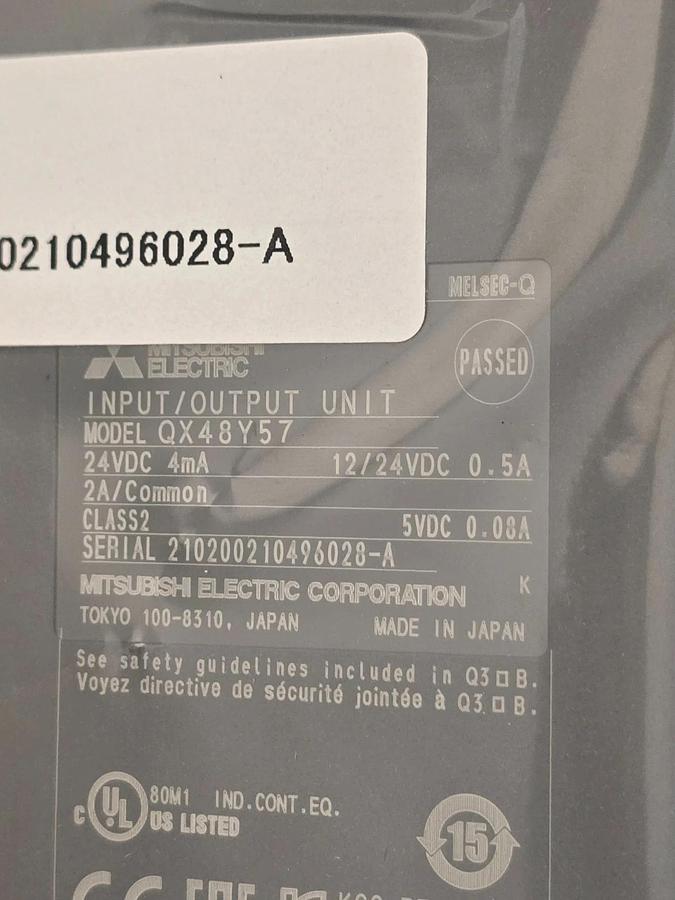 Mitsubishi QX48Y57 MELSEC-Q QnU Series I/O Combination Module 24VDC NSMP