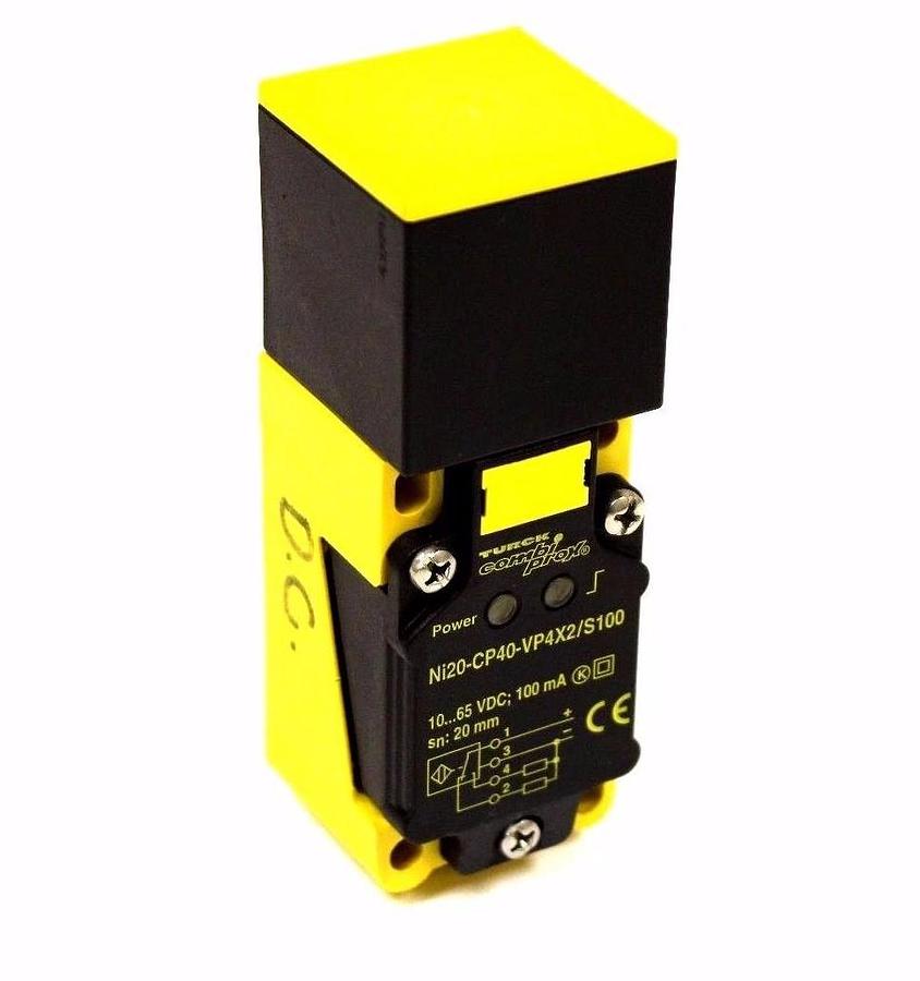 NEW TURCK NI20-CP40-VP4X2/S100 PROXIMITY SWITCH 10-65 VDC: 100mA SN: 20 mm