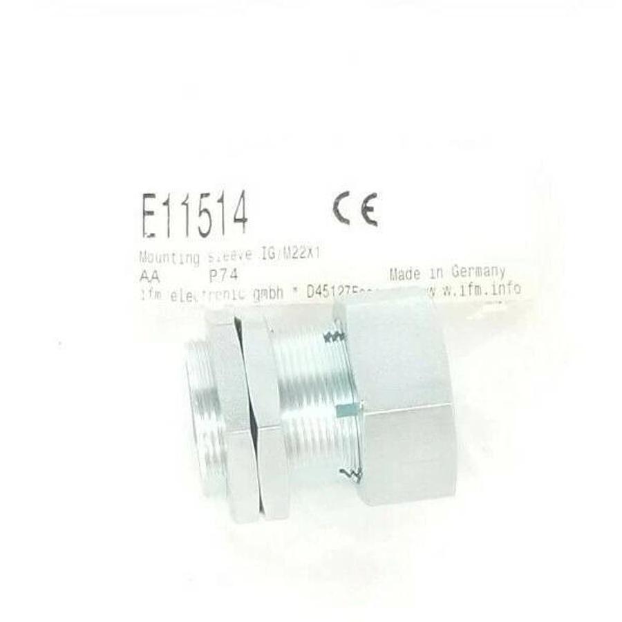 Used NEW IFM E11514 MOUNTING SLEEVE IG/M22X1