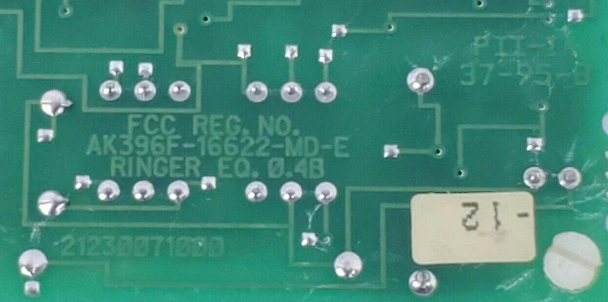 Used RINGER EQ. AK396F-16622-MD-E CIRCUIT BOARD 21230071000
