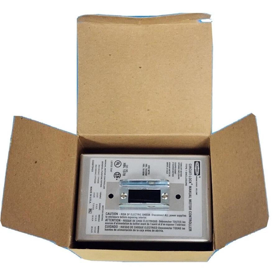 Used NIB HUBBELL HBL1370 MANUAL MOTOR CONTROLLERS SWITCH ENCLOSURE