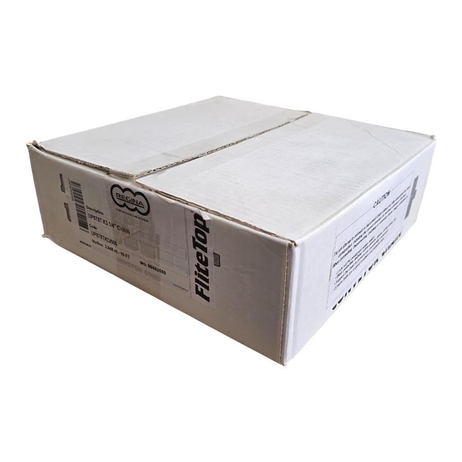 REGINA UP878TKD/000 - UP878T K3.1/4" FliteTop 878T SERIES CHAIN 10'LX3 ¼"WX1 ½"P