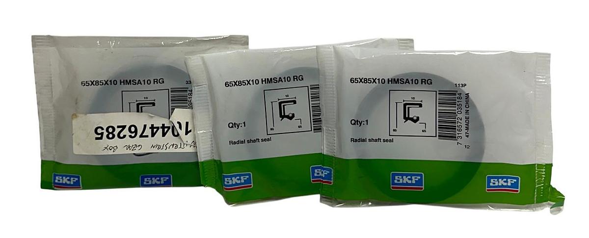 Used 3 SKF HMSA10-RG / HMSA10RG RADIAL SHAFT SEALS 65X85X10 OEM NSFS