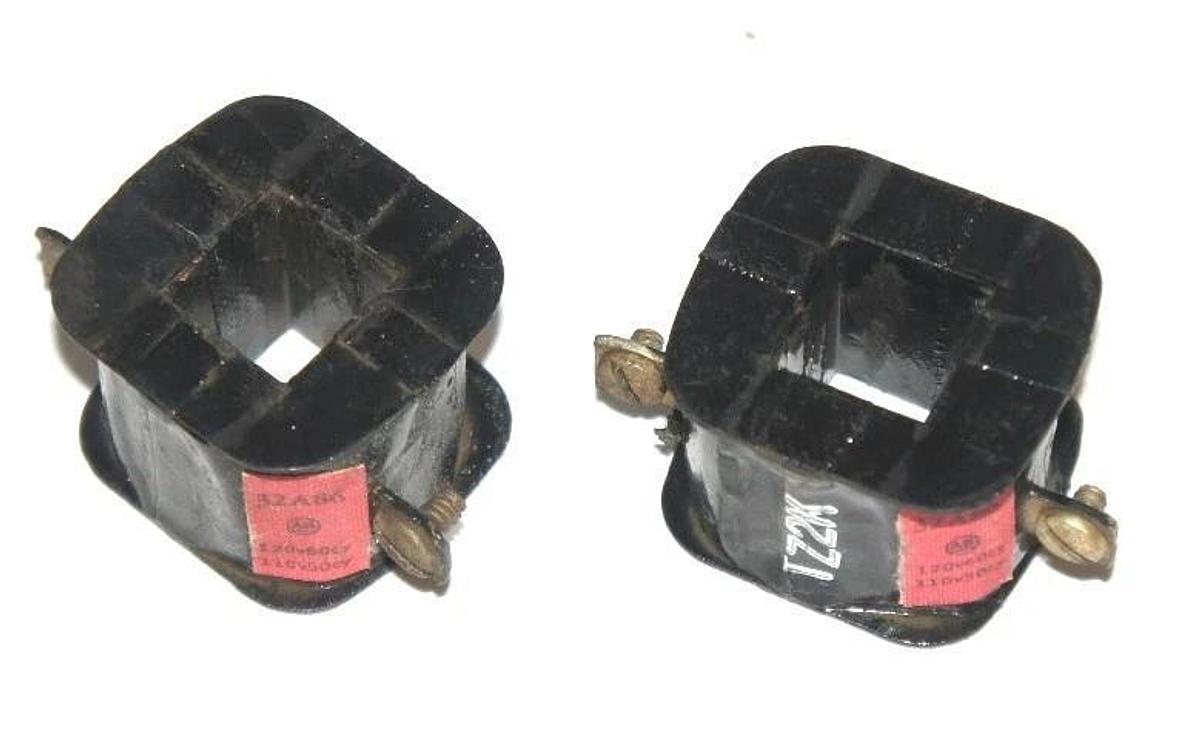 Used LOT OF 2 ALLEN BRADLEY 32A86 COILS 110-120 V, 50/60 HZ
