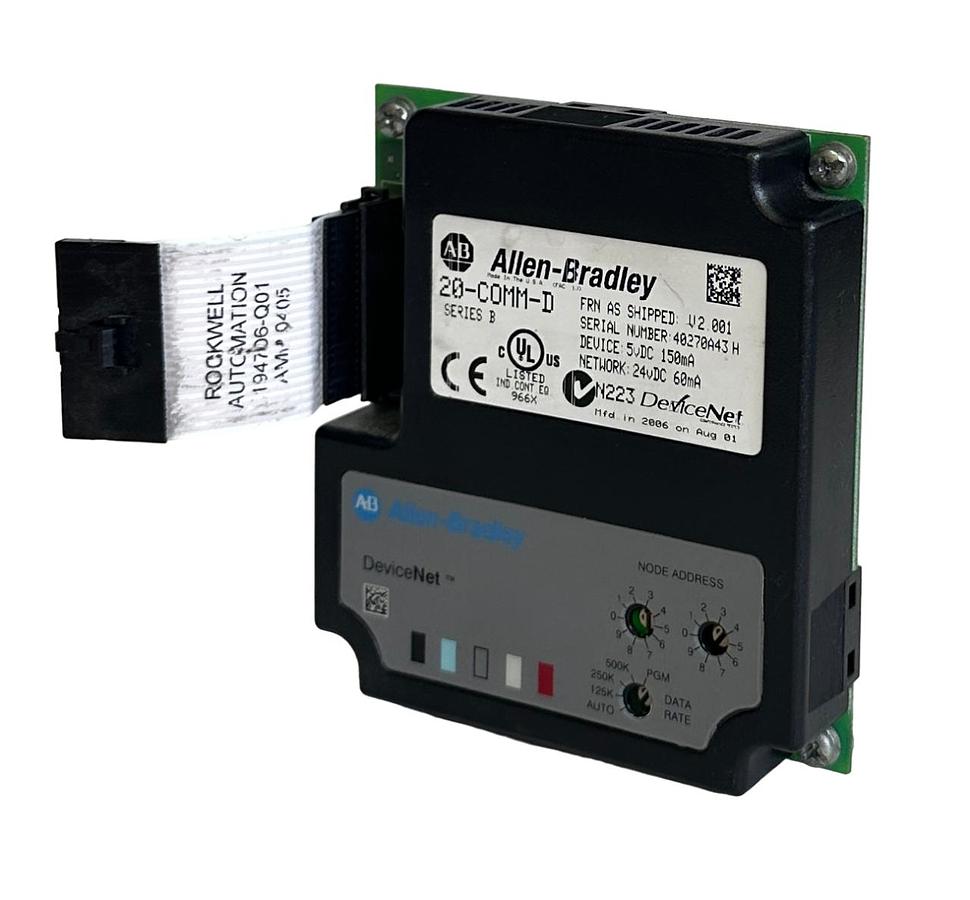 Used ALLEN BRADLEY 20-COMM-D /B PowerFlex DeviceNet ADAPTER 5vDC 150mA 20COMMD
