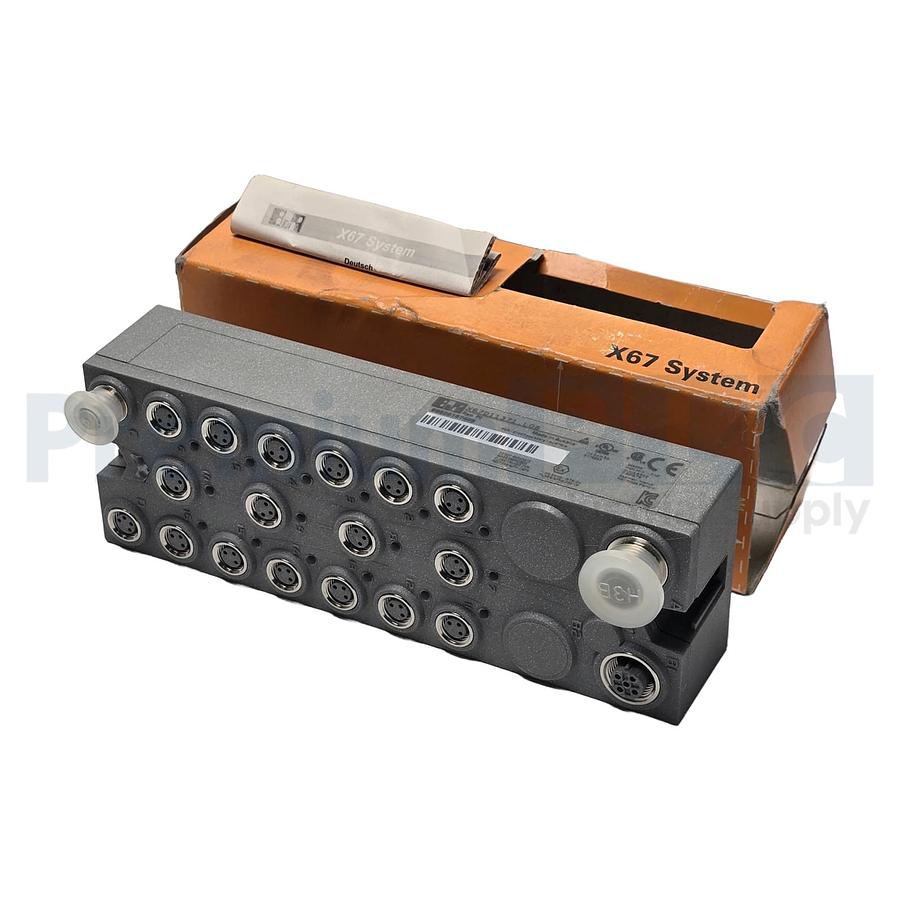 Used B&R X67DI1371.L08 REV. F0 I/O DIGITAL INPUT MODULE 16-INPUTS  24VDC M8-CONN NSMP