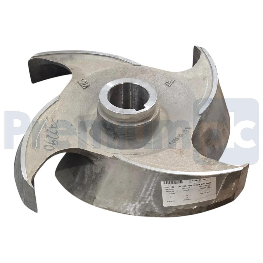 Used ITT Goulds Pumps D09563A-1203 Pump Impeller 22" 4 Vane 3175-L 12X14-22 316SS
