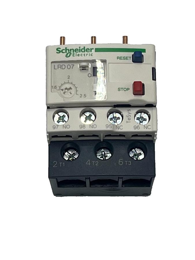 Schneider Electric LRD07 TeSys 034677 LRD Thermal Overload Relay, 1.6-2.5A, NSMP