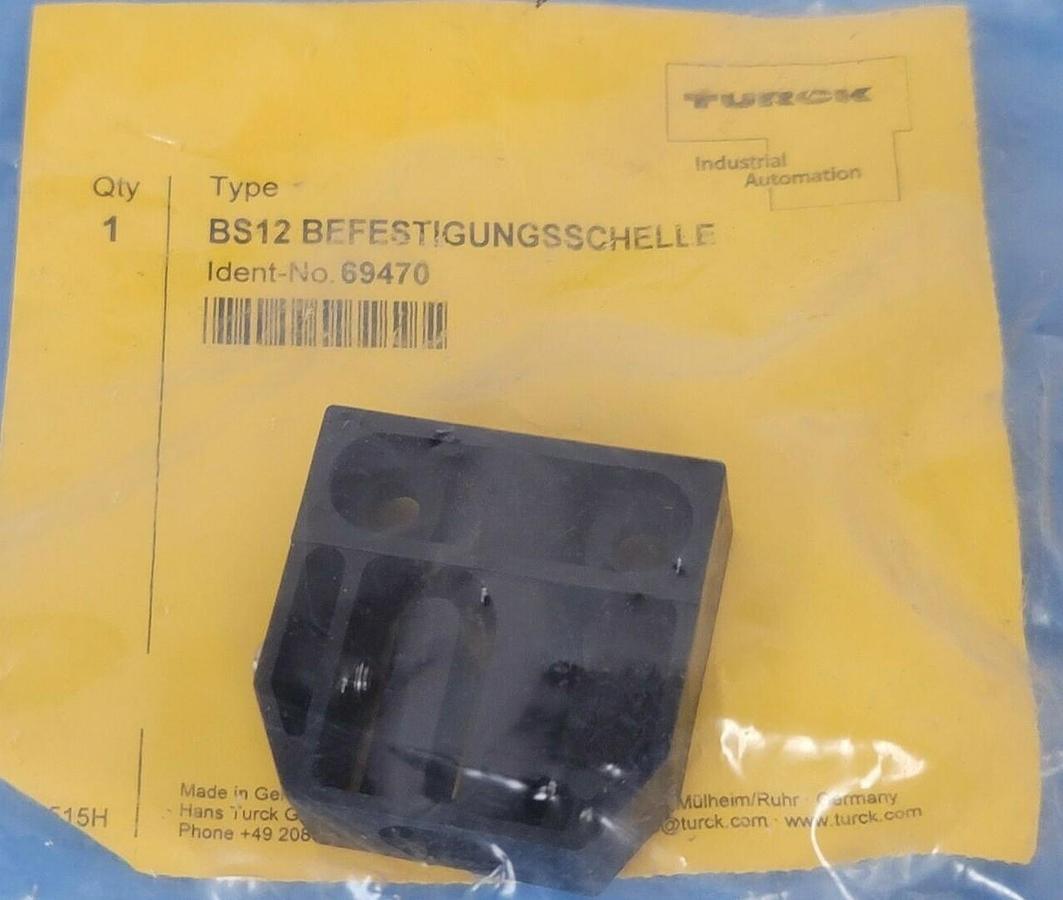 NEW TURCK BS12 BEFESTIGUNGSSCHELLE IDENT. NO. 69470