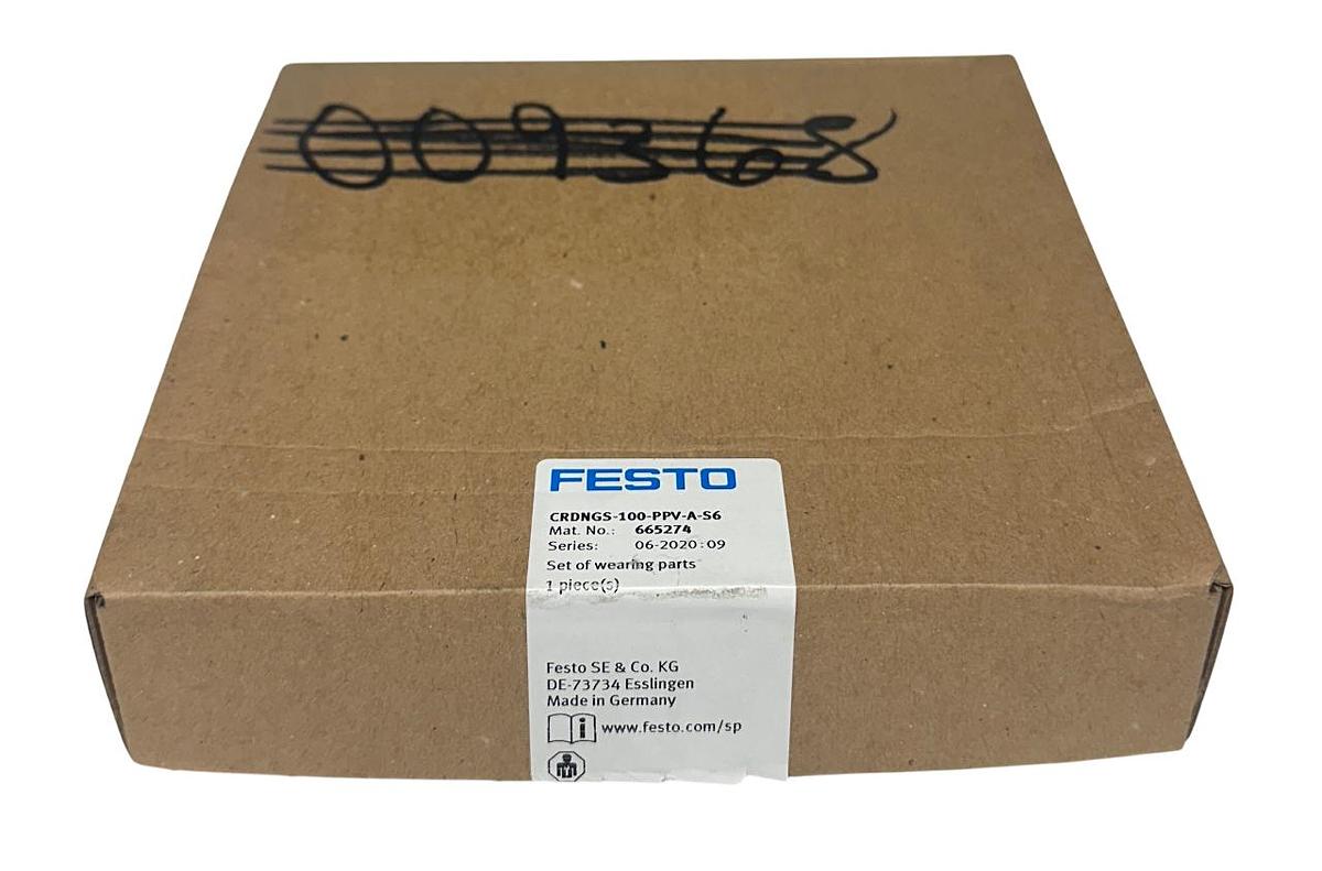 Used FESTO CRDNGS-100-PPV-A-S6 / 665274 SET OF WEARING PARTS FOR CYLINDER NSMP