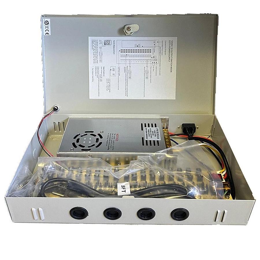 NEW SIGNALVOX PWR1824A 18CH/24A POWER SUPPLY 110VAC/12VDC 2A*10CH+.5A*8CH