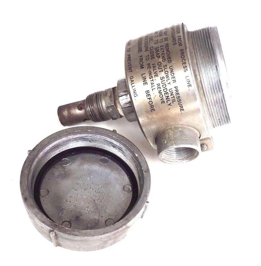 Used ROSEMOUNT UNILOC 2002038 CONDUCTIVITY SENSOR MODEL 141, 250/400PSIG