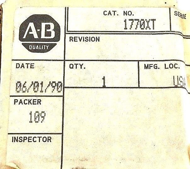 NIB ALLEN BRADLEY 1770-XT REMOTE INPUT/OUTPUT LINK TERMINATOR 1770XT