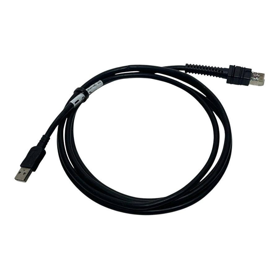 Used Zebra CBA-U46-S07ZAR USB Barcode Scanner Cable Shielded 7ft Rev B