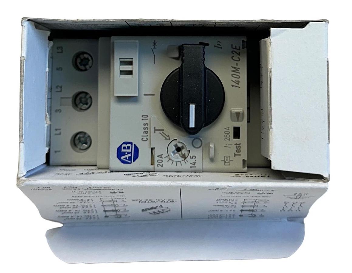 Used ALLEN BRADLEY 140M-C2E-C20 /C MOTOR PROTECTOR / CIRCUIT BREAKER 14.5-20A NSMP