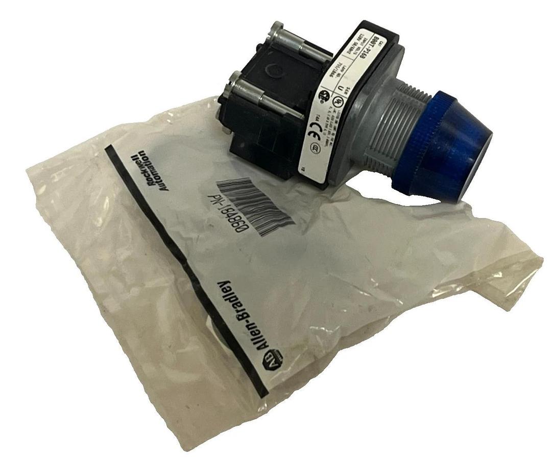 Allen-Bradley 800T-P16B Blue Pilot Light + PN-184860 Hardware Accessory Kit NSNP