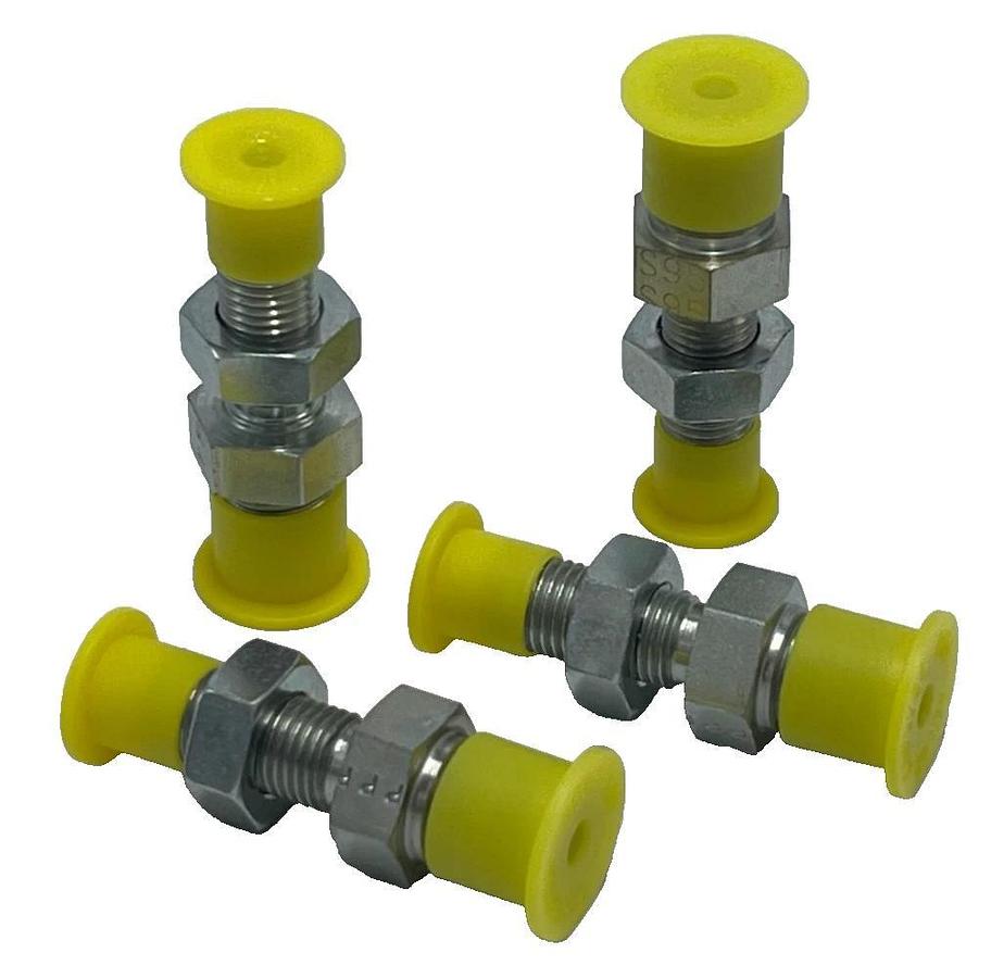 LOT OF 4 Parker 4-4 WFTX-WLN-S Triple-Lok Fittings | 1/4" JIC x 1/4" NPT Male