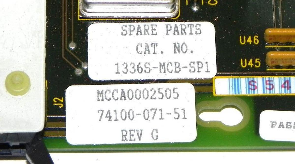 Used ALLEN BRADLEY 1336S-MCB-SP1 MAIN CONTROL PCB 1336SMCBSP1 REV. G