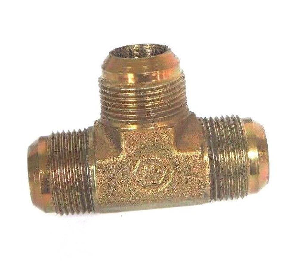 Used LOT OF 6 NEW GENERIC 1-5/16" FLARED BRASS TEES