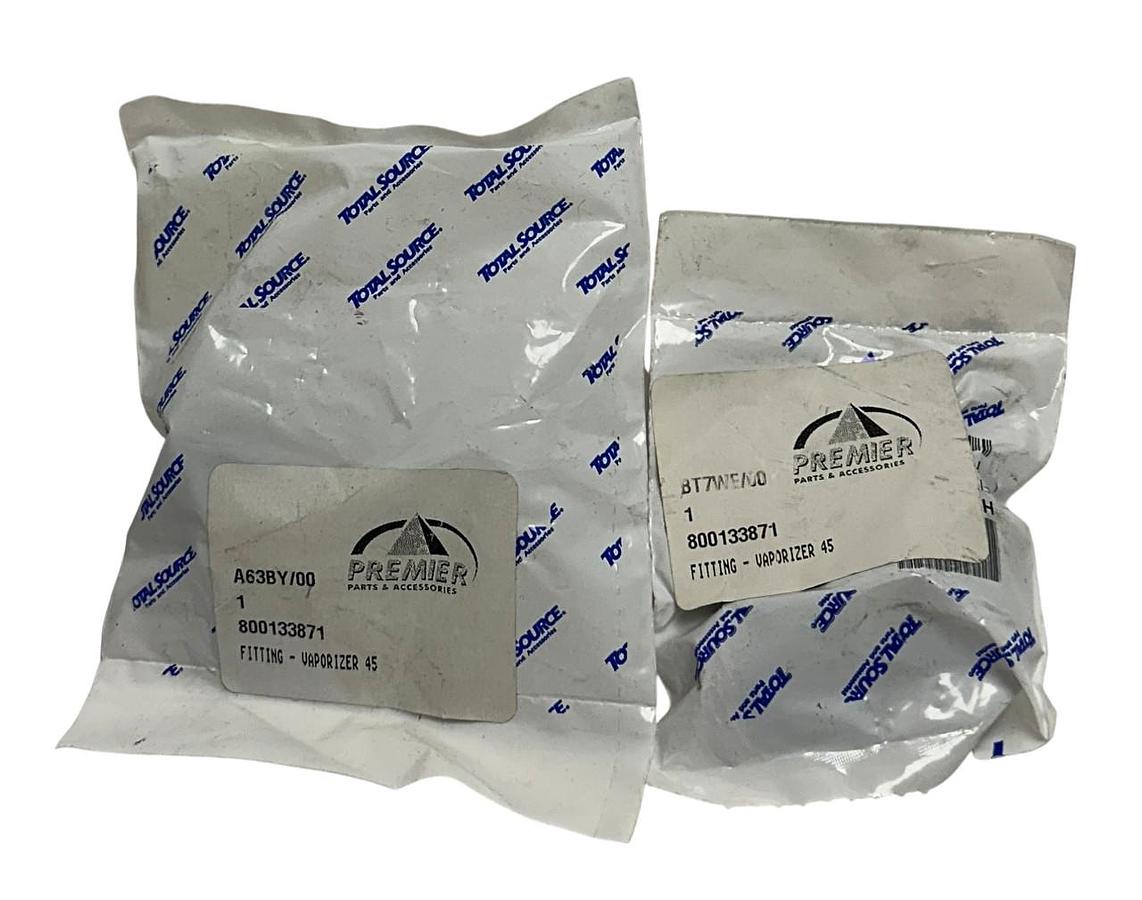 Used 2 PREMIER YALE 800133871 / YT800133871 OEM VAPORIZER FITTINGS FOR FORKLIFT NSFS