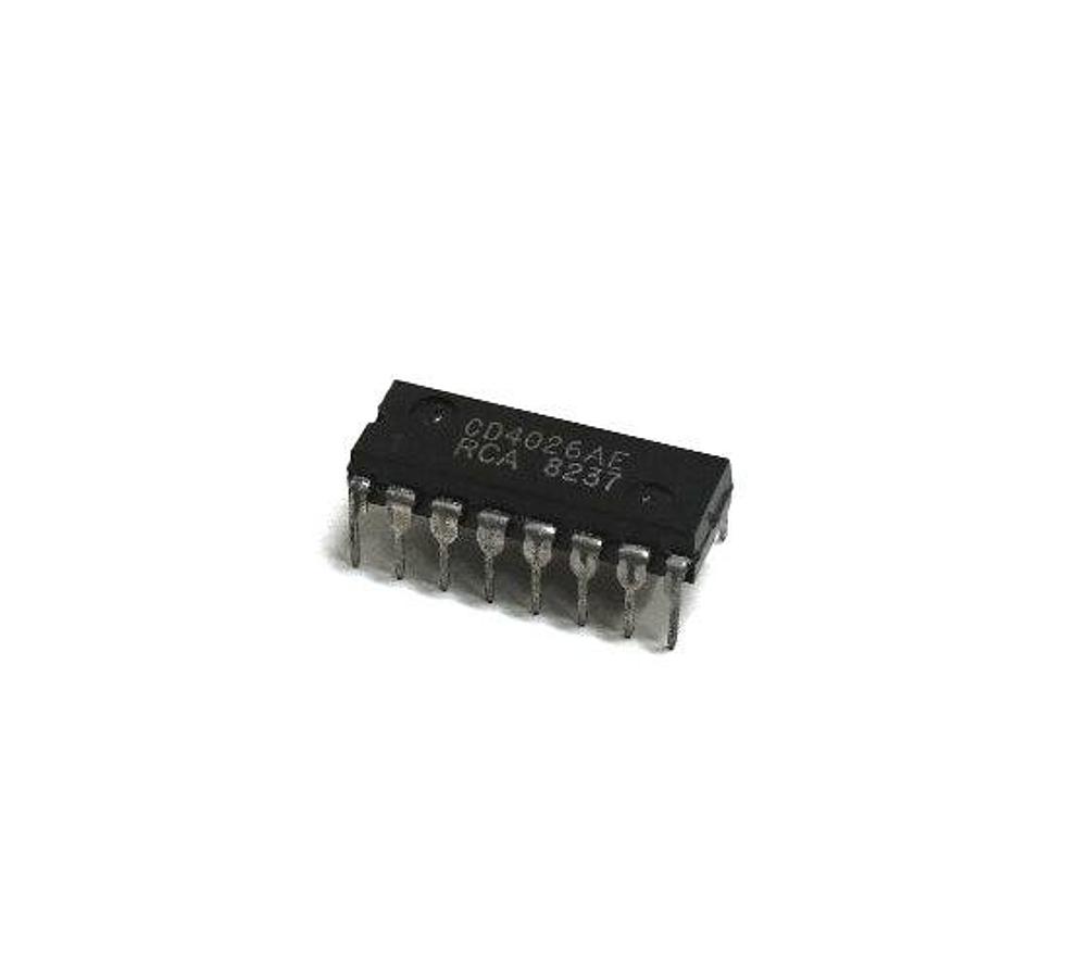LOT OF 24 RCA CD4026AE, IC CHIPS NAND/AND GATE CMOS 16-PDIP