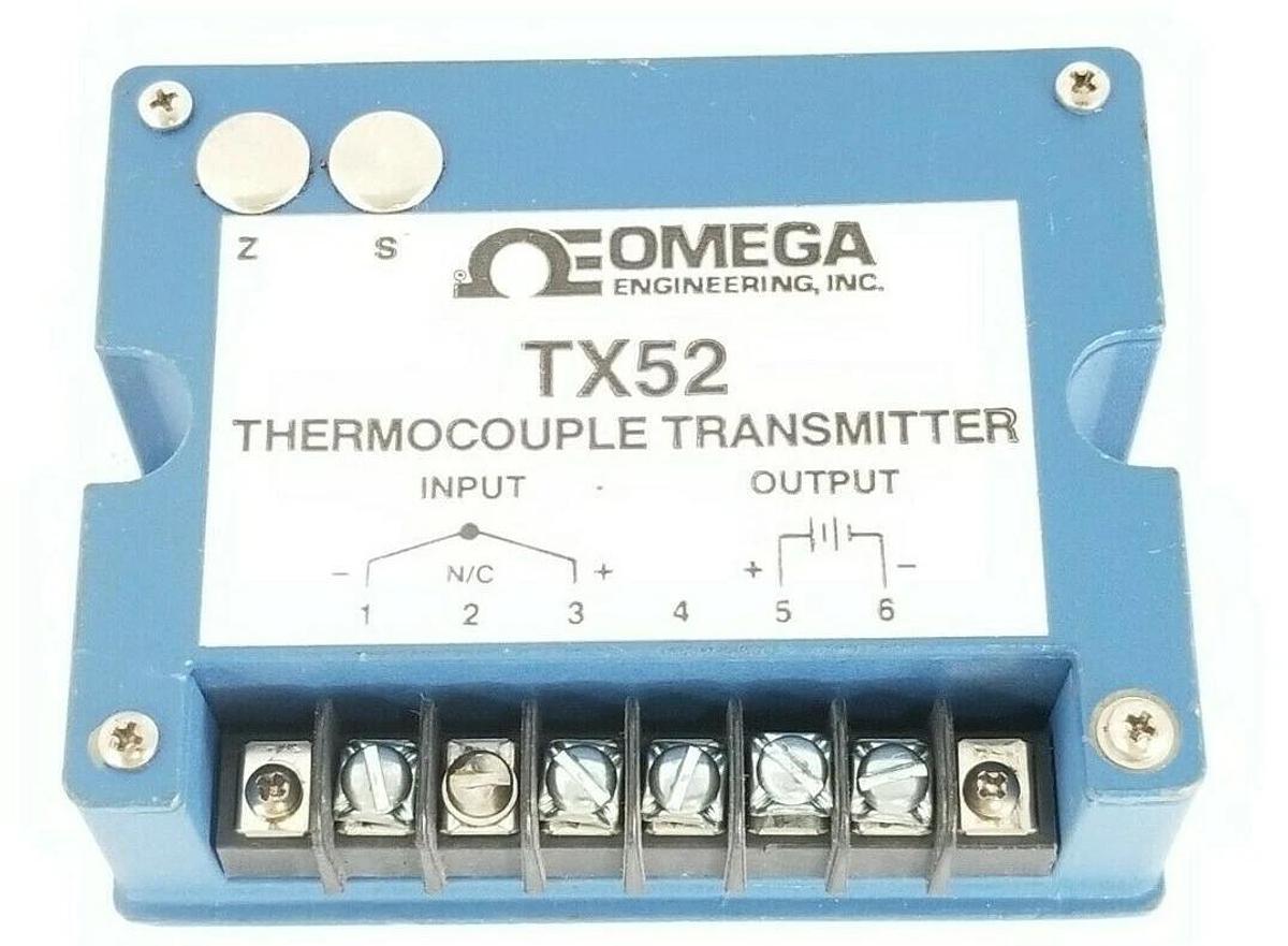 Used OMEGA ENGINEERING, INC. TX52 THERMOCOUPLE TRANSMITTER