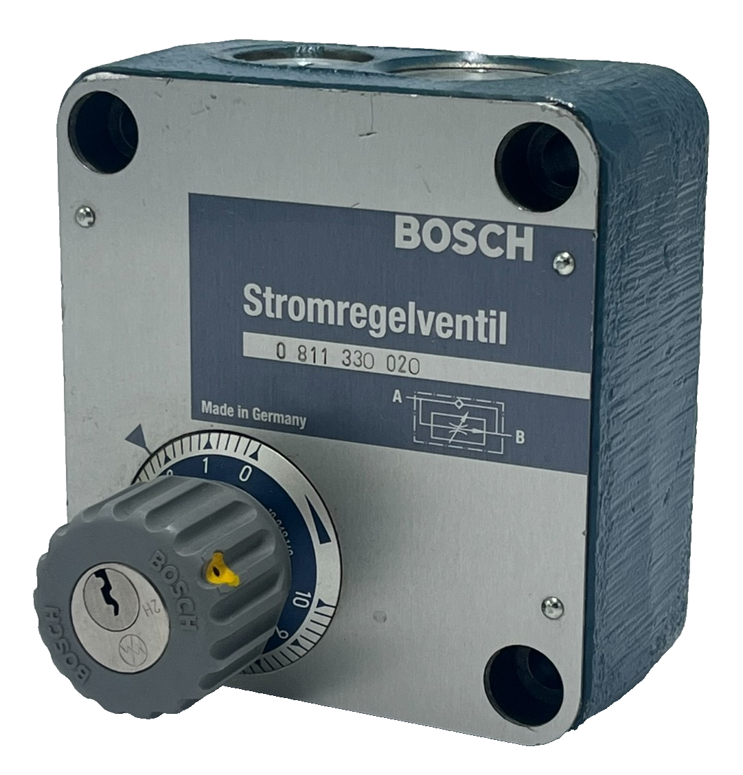 Used Bosch Rexroth 0-811-330-020 Proportional Flow Control Valve - 2-Way - Size 6