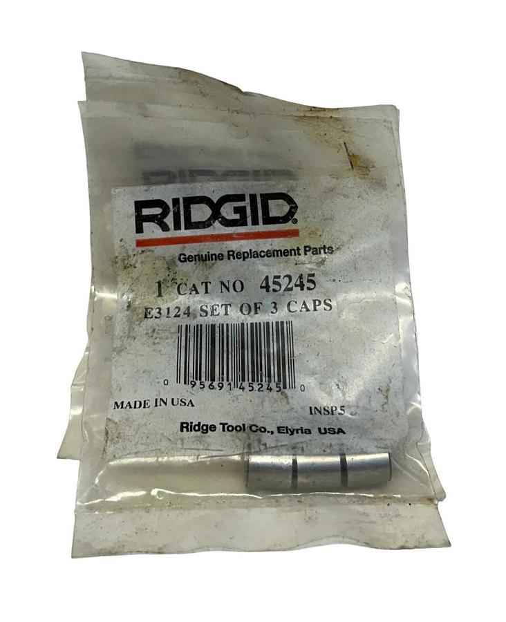 Used 3 RIDGID TOOL 45245 / E3124 SETS OF 3 CAPS (9 TOTAL) 3 BAGS OF 3 NSFS