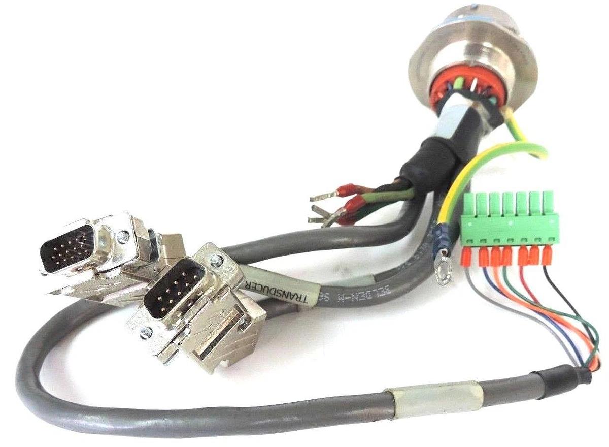 Used MATRIX M83723/73R2028N SOCKET 28 PIN CONN.W/ RESOLVER, TRANSDUCER & CONTROL PLUG