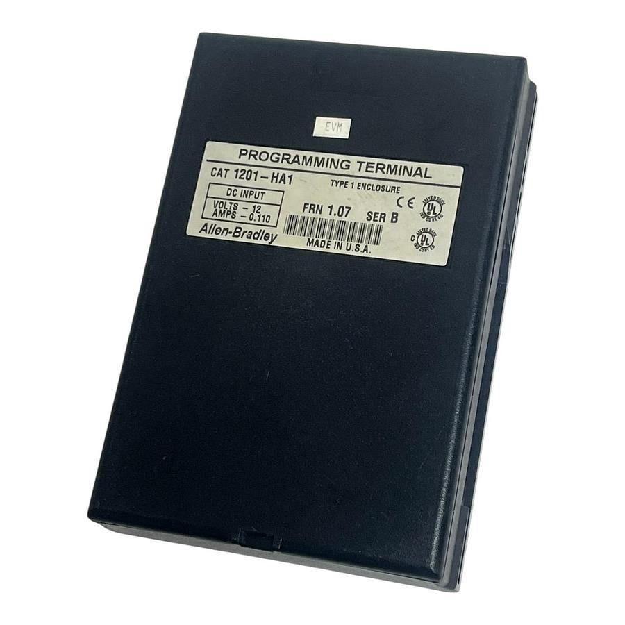Used Allen-Bradley 1201-HA1 Programming Terminal HIM Module Ser B FRN 1.07