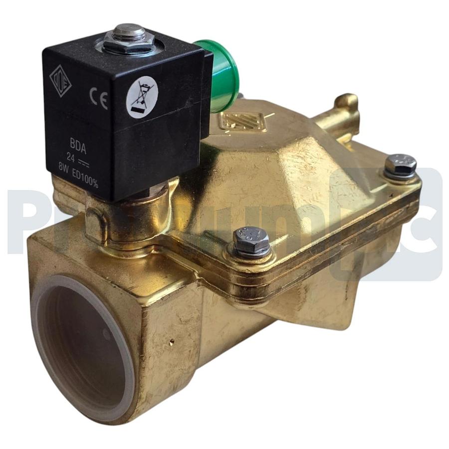 ODE STASTO 21W6KB400-BDA08024CS 2/2-Way Solenoid Valve Kit NC 1-1/2" Brass 24VDC