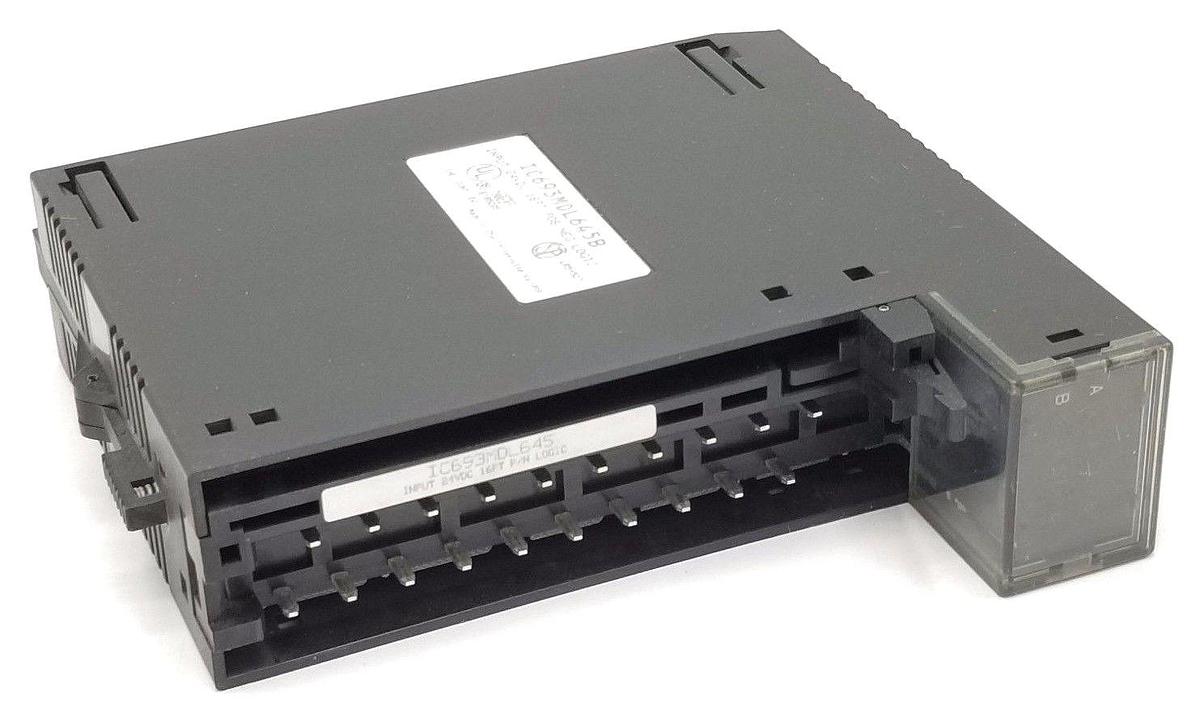 Used GE FANUC IC693MDL645B 16 PT INPUT MODULE 24VDC POS/NEG LOGIC W/O WIRING TERMINAL