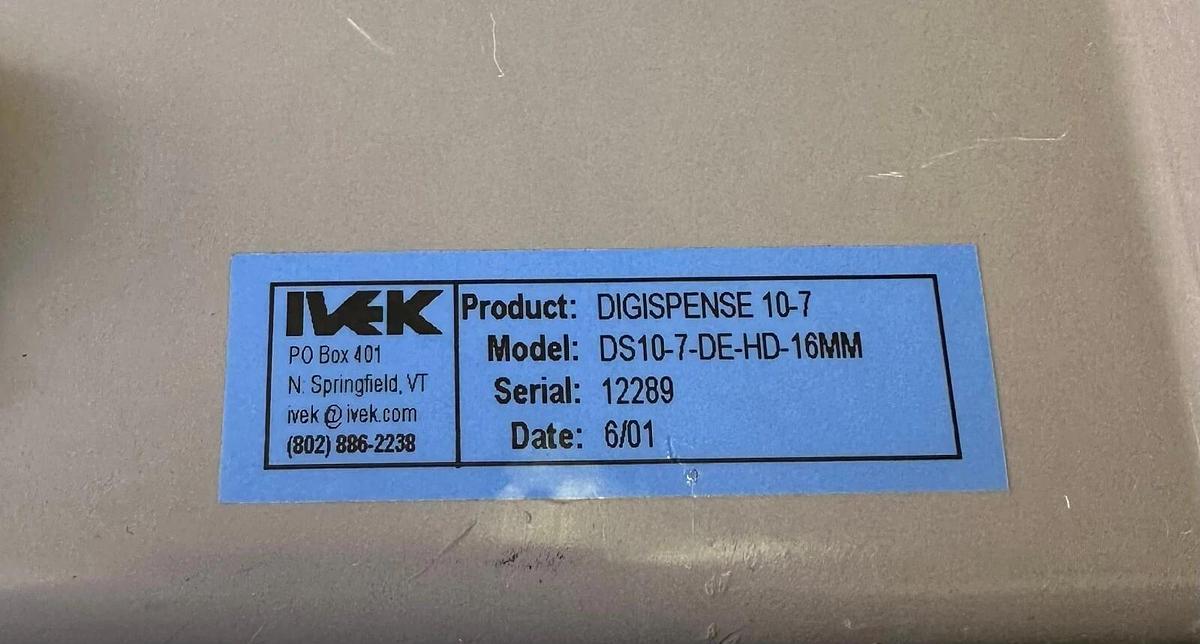 Used IVEK DS10-7-DE-HD-16MM / DS107DEHD16MM DIGISPENSE 10-7 PUMP CONTROLLER