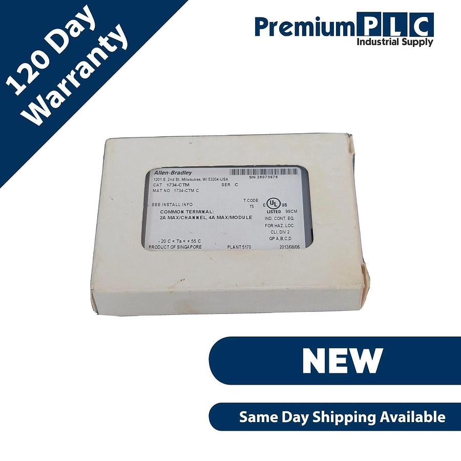 Used NEW ALLEN BRADLEY 1734-CTM /C COMMON TERMINAL MODULE 1734CTM SER. C